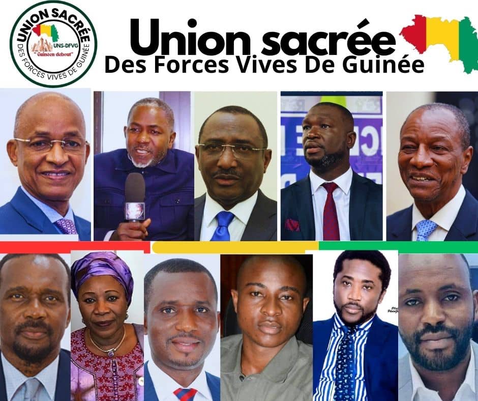 Guinée : l’ANAD, le FNDC Politique, le RPG Arc-en-ciel et l’UFC se retirent de l’Union Sacrée (Communiqué)