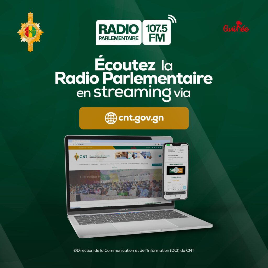 Medias : la Radio Parlementaire désormais accessible en streaming sur cnt.gov.gn