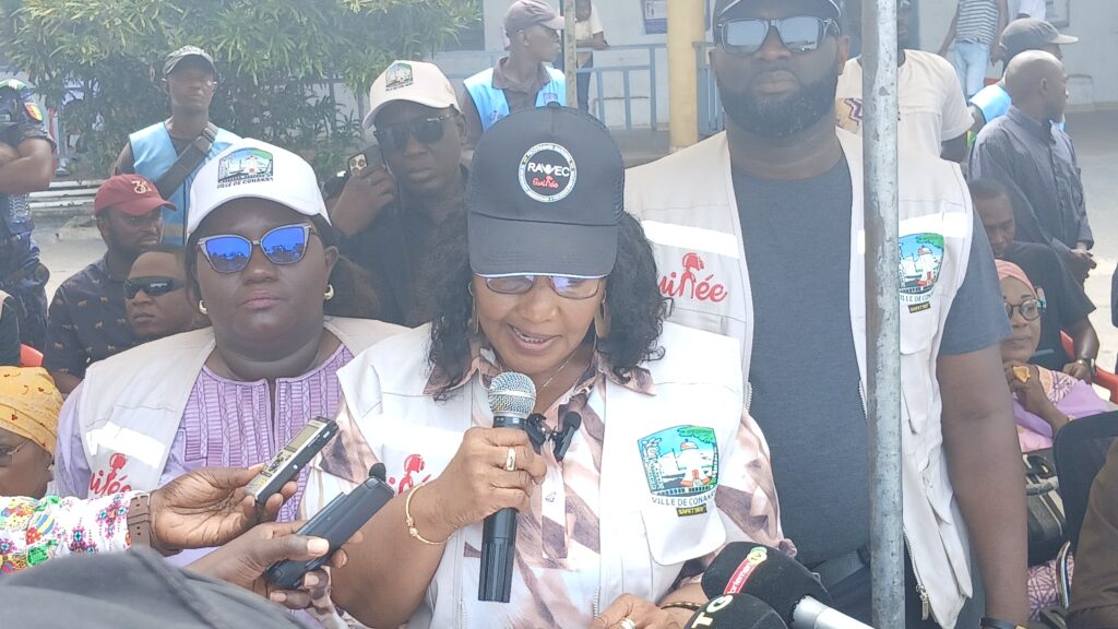 Matam: la Gouverneure de Conakry lance la campagne d’information et de sensibilisation sur le projet Riz contre déchets plastiques