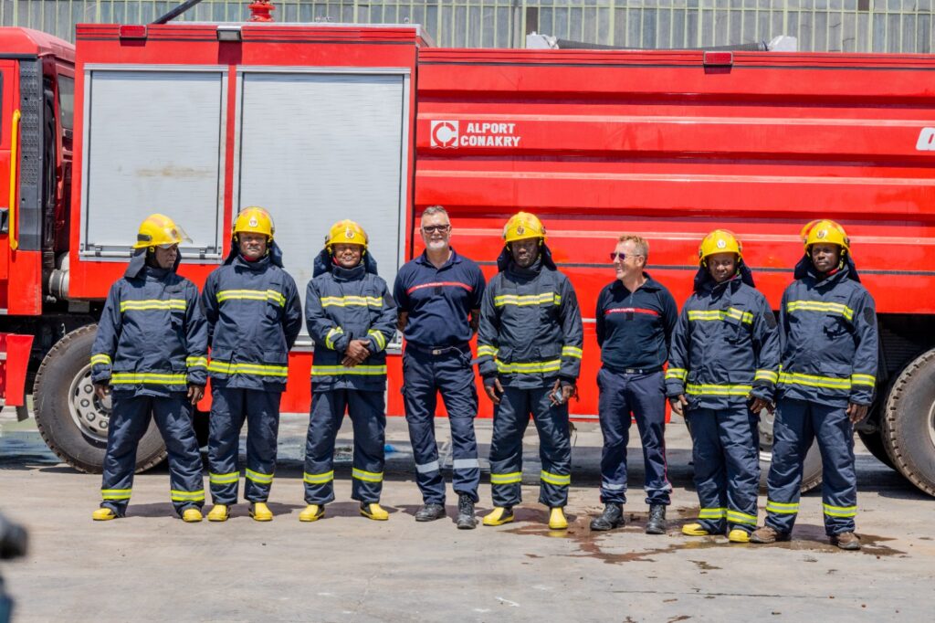 Alport Conakry : 29 agents des sapeurs-pompiers, dont 9 chauffeurs, bénéficient d’une formation de 5 jours